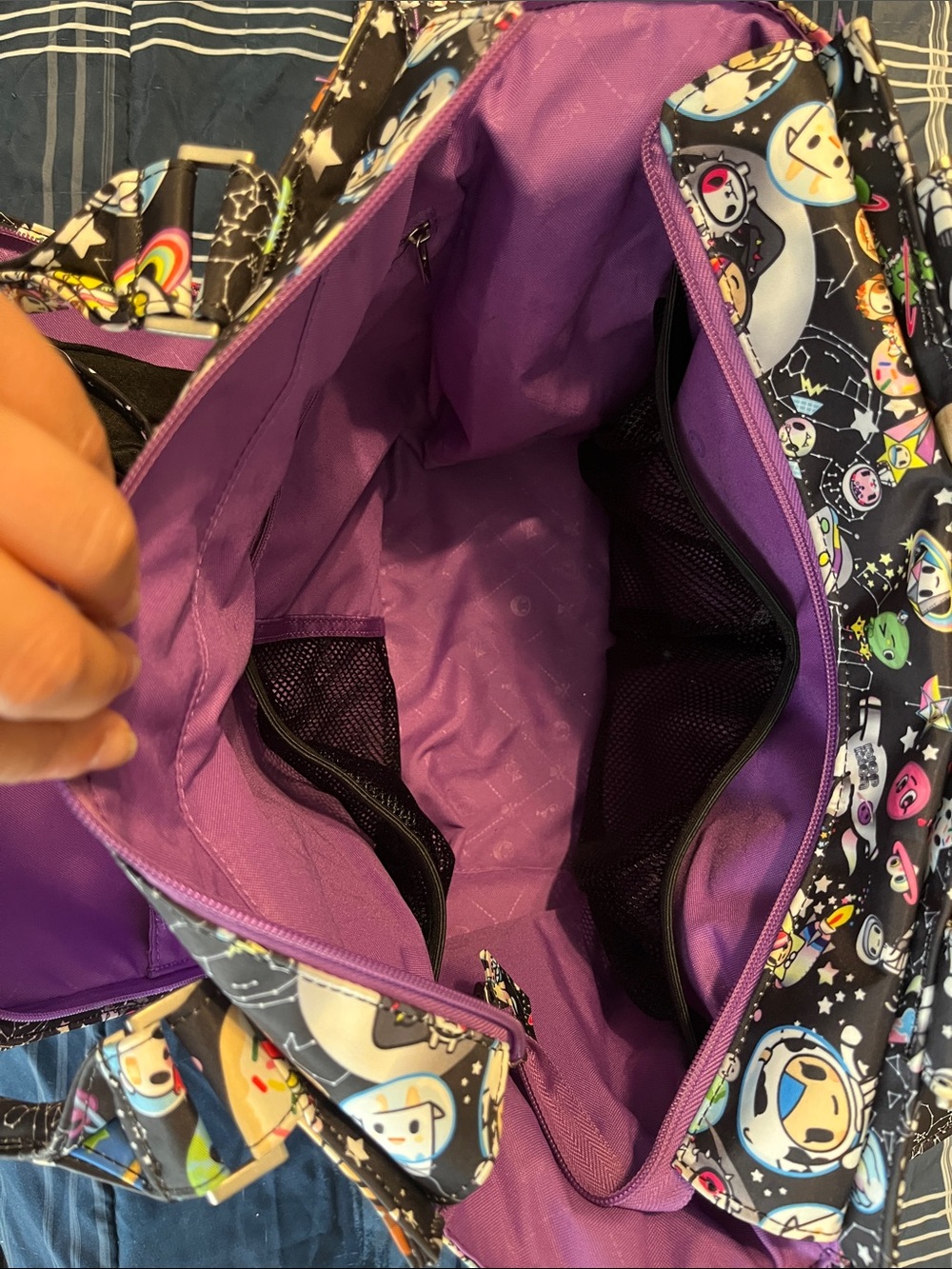 tokidoki x Jujube Be Classy Space Place Diaper bag with changing pad tote bag - Picture 4 of 10